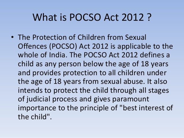 POCSO ACT 2012 pocso-act-2012