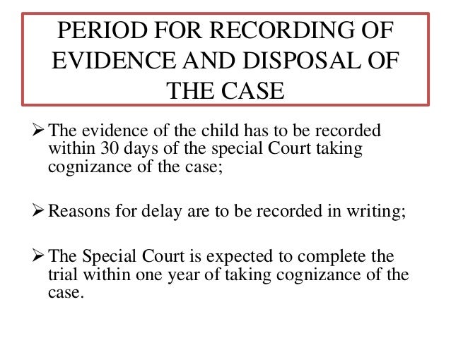 Protection of Children Against Sexual Offence Act, 2012