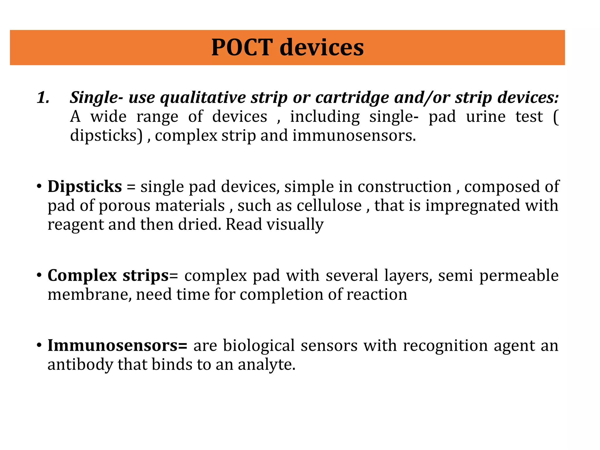 Point of care testing ( POCT) | PDF