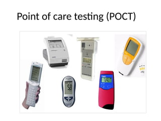 point of care testing.glucometer, llateral flow assay | PPTX
