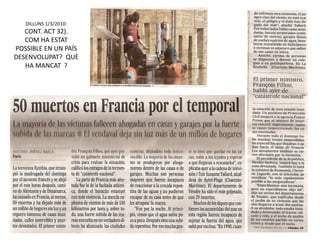 DILLUNS 1/3/2010:
   CONT. ACT 32).
   COM HA ESTAT
POSSIBLE EN UN PAÍS
DESENVOLUPAT? QUÈ
   HA MANCAT ?
 