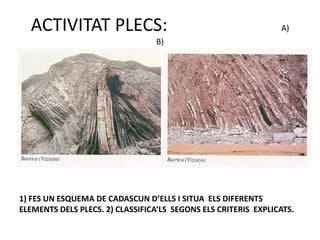 ACTIVITAT PLECS:                                              A)
                                 B)




1) FES UN ESQUEMA DE CADASCUN D’ELLS I SITUA ELS DIFERENTS
ELEMENTS DELS PLECS. 2) CLASSIFICA’LS SEGONS ELS CRITERIS EXPLICATS.
 