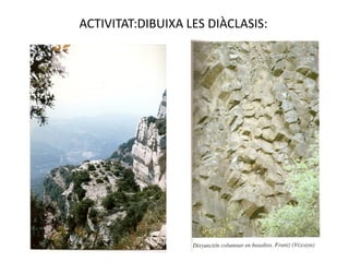 ACTIVITAT:DIBUIXA LES DIÀCLASIS:
 