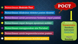 Poct Test Sign POCT PPT (poin of care testing) ahli teknik laboratorium medik | PDF
