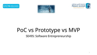 Proof-of-Concept vs Prototype vs MVP presentation | PPTX