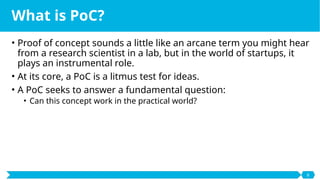 Question Poc Proof-of-Concept vs Prototype vs MVP presentation | PPTX