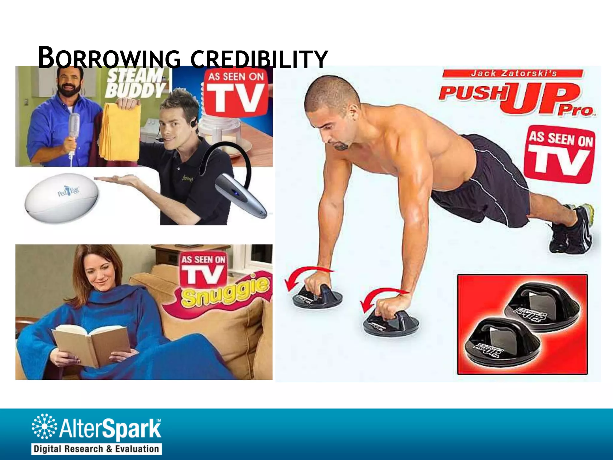 BORROWING CREDIBILITY
 