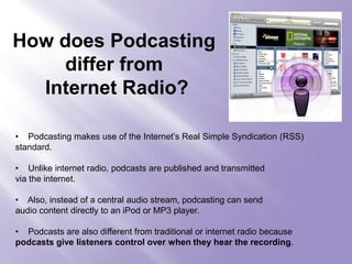   Recording and editing software