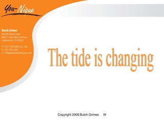 The tide is changing 
