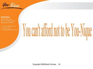 You can't afford not to be You-Nique 