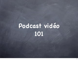 Podcast vidéo
101
1
 