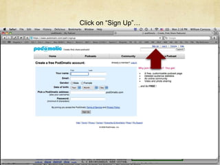 Click on “Sign Up”…