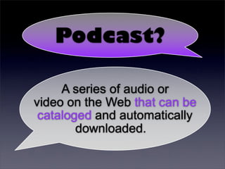Tony Vincent - Podcasting for Learners