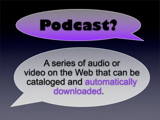 Tony Vincent - Podcasting for Learners