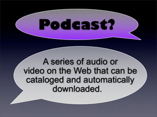Tony Vincent - Podcasting for Learners