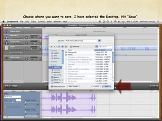 Choose where you want to save, I have selected the Desktop. Hit “Save”.
 