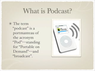 Podcasting Theory & Practice