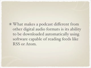 Podcasting Theory & Practice