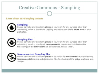 Creative Commons - Sampling