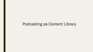 Join a Revolution:Podcasting in the Classroom GOOGLE STYLE