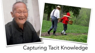 Capturing Tacit Knowledge
 
