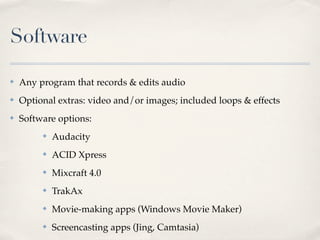 Software
 