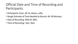 Podcast participants.