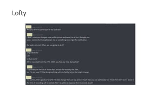 Podcast participants.