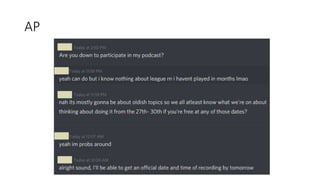 Podcast participants.