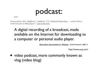 Podcast presentation | KEY