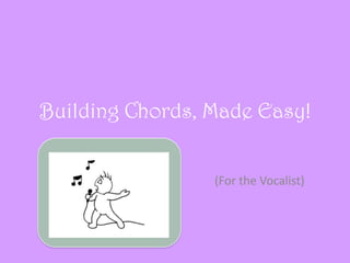Building Chords, Made Easy!


                 (For the Vocalist)
 