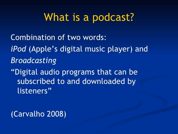 audio podcast definition audio podcast definition