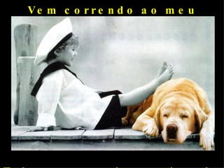 Vem correndo ao meu encontro... Talvez eu esteja precisando de você...