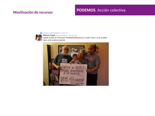 PODEMOS. Acción colectivaMovilización de recursos
 