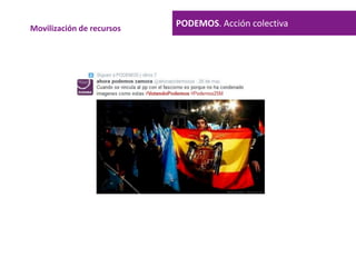 PODEMOS. Acción colectivaMovilización de recursos
 
