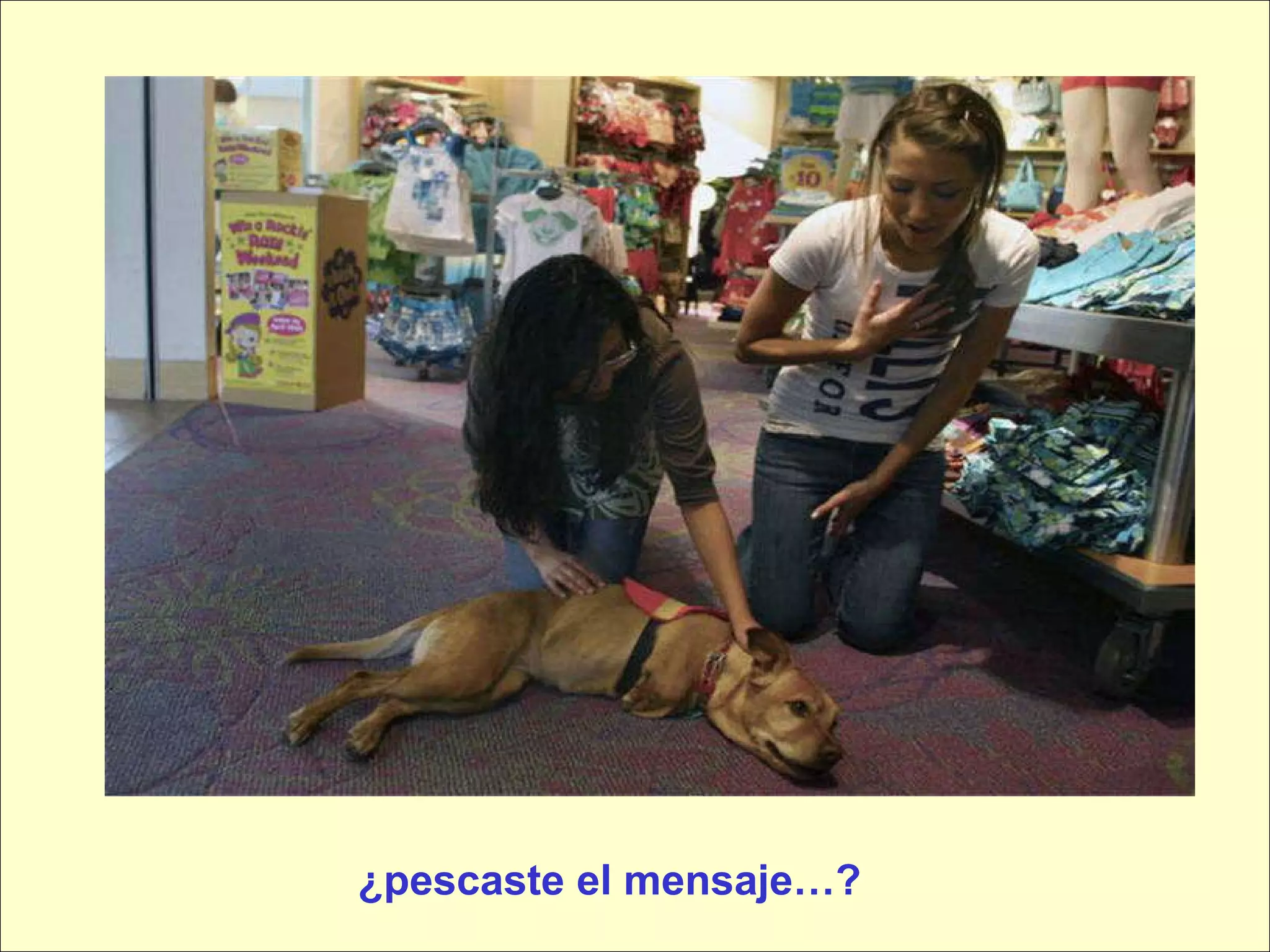 ¿pescaste el mensaje…? 