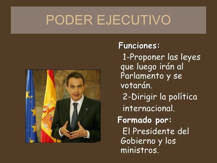 Poder Ejecutivo Poder Ejecutivo