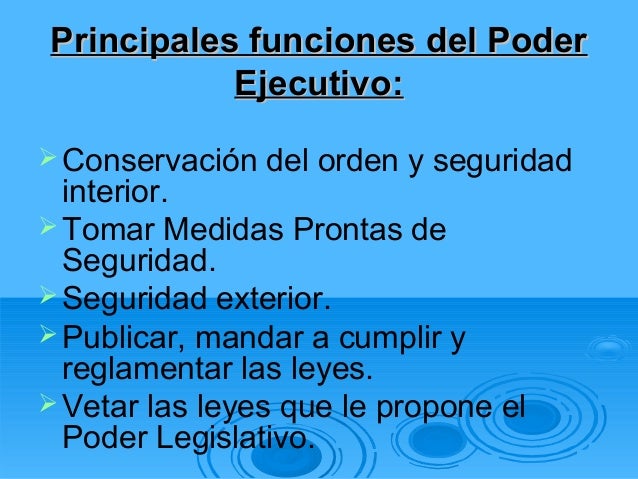 Poder ejecutivo
