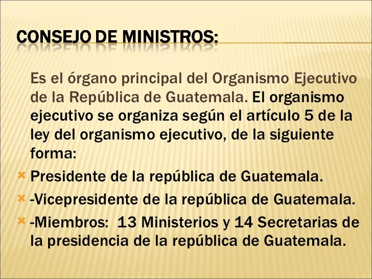 Poder ejecutivo en Guatemala