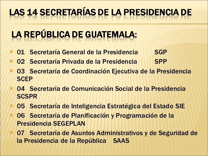 Poder ejecutivo en Guatemala