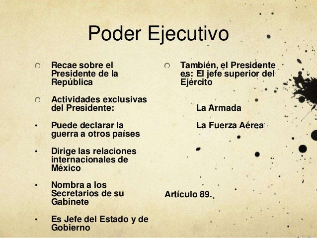 Poderes de la unión México