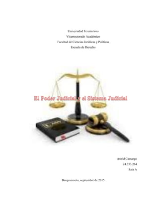Universidad Fermín toro
Vicerrectorado Académico
Facultad de Ciencias Jurídicas y Políticas
Escuela de Derecho
Astrid Camargo
24.353.264
Saia A
Barquisimeto, septiembre de 2015
 