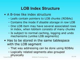 Oracle LOB Internals and Performance Tuning | PDF