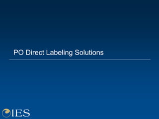 PO Direct Labeling Solutions
 