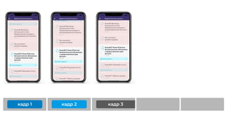 кадр 1 кадр 2 кадр 3
 