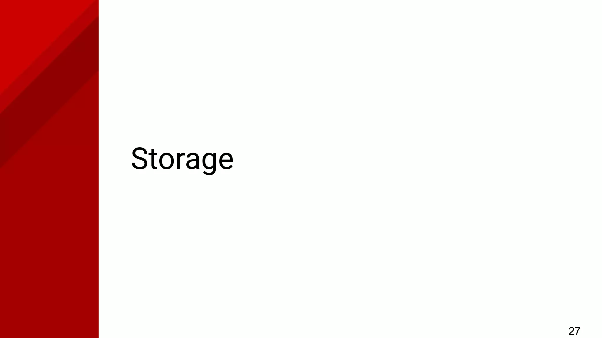 Storage
27
 