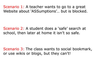 Another Scenario: A student goes to an <br />inappropriate site while at school…<br />What can a teacher potentially do?<b...
