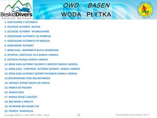 Podstawowy kurs nurkowy owd prezentacja beskiddivers