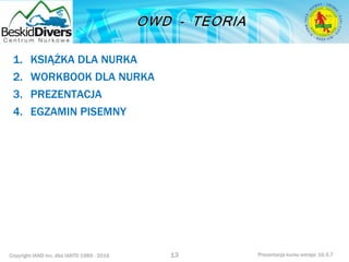 Podstawowy kurs nurkowy owd prezentacja beskiddivers
