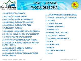 Podstawowy kurs nurkowy owd prezentacja beskiddivers